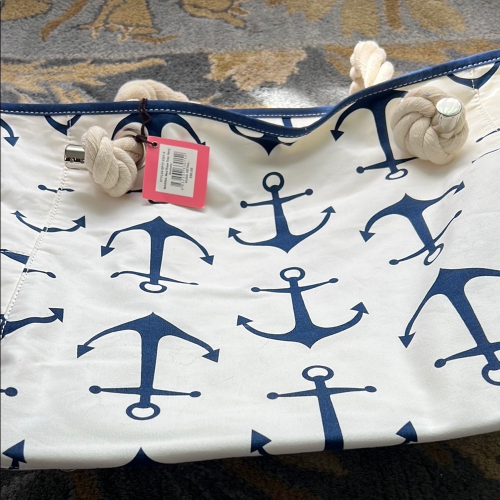 Nautical Anchor Tote Bag